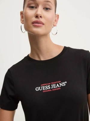 Zdjęcie produktu Guess Jeans t-shirt damski kolor czarny W4YI03 J1314