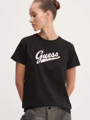 Guess Jeans t-shirt damski kolor czarny W4YI13 J1314