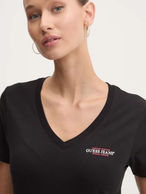 Guess Jeans t-shirt damski kolor czarny W4YI23 J1314