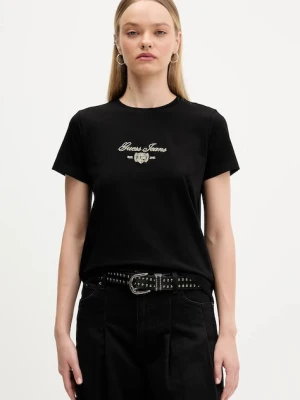 Guess Jeans t-shirt damski kolor czarny W5BI09 J1314