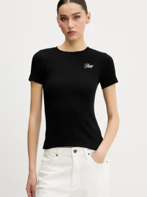 Guess Jeans t-shirt damski kolor czarny W5GP62 KA0H1