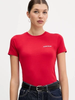 Guess Jeans t-shirt damski kolor czerwony W4YI02 J1314