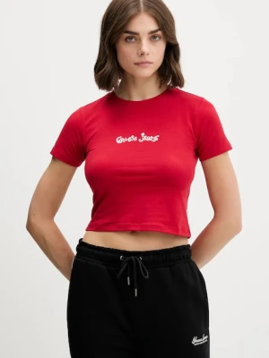 Guess Jeans t-shirt damski kolor czerwony W5YI24 J1314