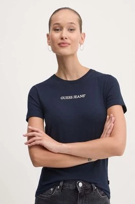 Guess Jeans t-shirt damski kolor granatowy W4YI01 J1314