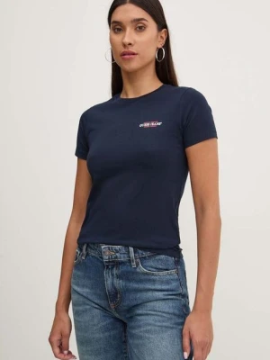 Guess Jeans t-shirt damski kolor granatowy W4YI02 J1314