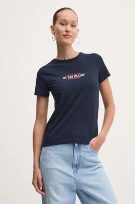 Guess Jeans t-shirt damski kolor granatowy W4YI03 J1314