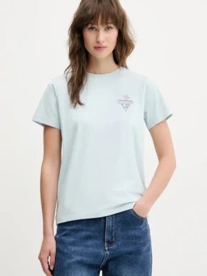 Guess Jeans t-shirt damski kolor niebieski W5GI25 J1314