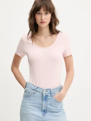 Guess Jeans t-shirt damski kolor różowy W5GP25 J1314