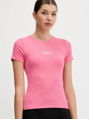 Guess Jeans t-shirt damski kolor różowy W5YP37 KA0H1