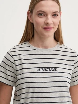 Guess Jeans t-shirt damski kolor szary W4BI53 KCIE1