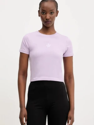 Guess Jeans t-shirt fioletowy