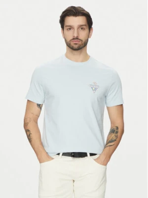 Guess Jeans T-Shirt M5GI55 K8FQ4 Błękitny Regular Fit