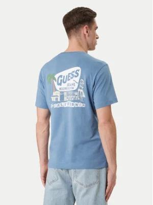 Zdjęcie produktu Guess Jeans T-Shirt M6GIC0 K8HM0 Niebieski Regular Fit