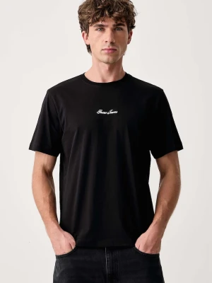Guess Jeans T-shirt męski bawełniany czarny