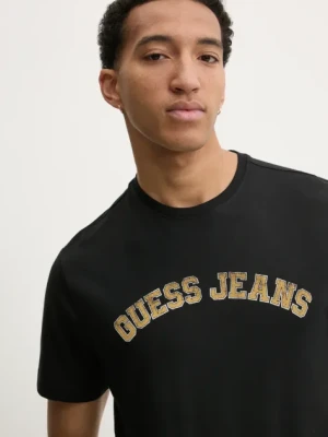 Zdjęcie produktu Guess Jeans t-shirt męski kolor czarny z nadrukiem M5RI75 K8FQ4