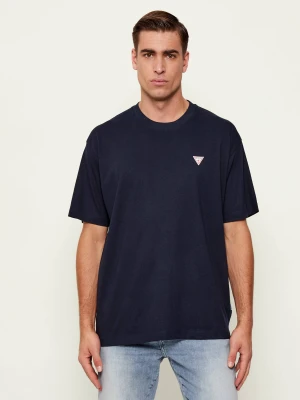 Guess Jeans T-shirt | Oversize fit granatowy