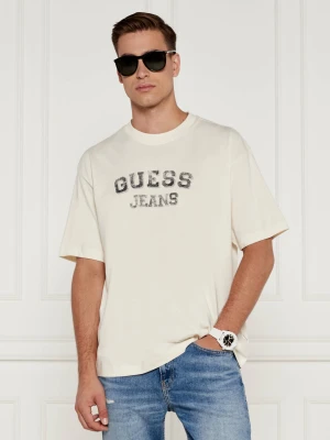 Guess Jeans T-shirt | Oversize fit biały