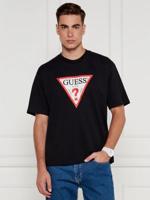 Guess Jeans T-shirt | Oversize fit czarny