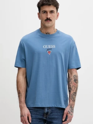 Zdjęcie produktu Guess Jeans T-shirt oversize męski bawełniany
