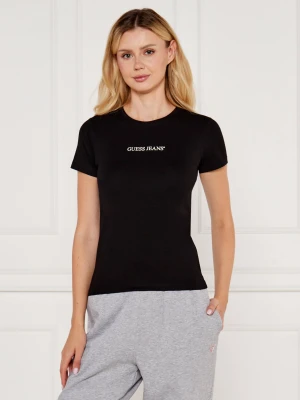 Guess Jeans T-shirt | Slim Fit czarny