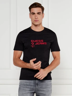 Guess Jeans T-shirt | Slim Fit czarny
