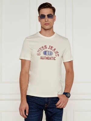 Zdjęcie produktu Guess Jeans T-shirt | Slim Fit beżowy