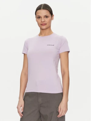 Guess Jeans T-Shirt W4YI02 J1314 Fioletowy Slim Fit