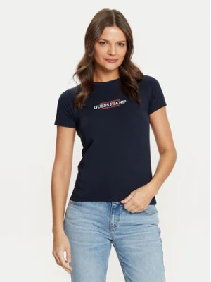 Guess Jeans T-Shirt W4YI03 J1314 Granatowy Regular Fit