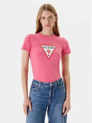 Zdjęcie produktu Guess Jeans T-Shirt W4YI04 J1314 Różowy Slim Fit
