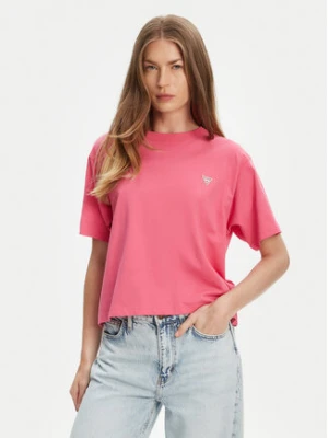 Guess Jeans T-Shirt W4YI05 K8HM0 Różowy Boxy Fit