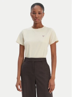 Guess Jeans T-Shirt W4YI10 J1314 Beżowy Regular Fit