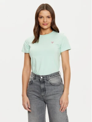 Guess Jeans T-Shirt W4YI10 J1314 Zielony Regular Fit