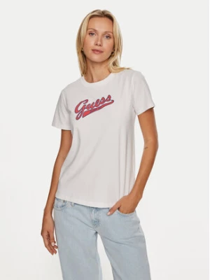 Guess Jeans T-Shirt W4YI13 J1314 Biały Regular Fit