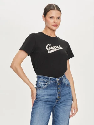 Guess Jeans T-Shirt W4YI13 J1314 Czarny Regular Fit