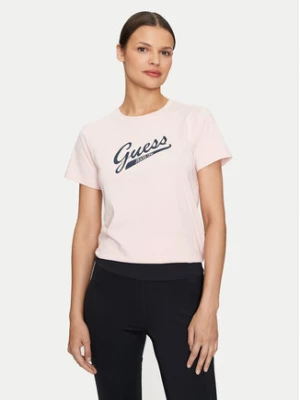 Guess Jeans T-Shirt W4YI13 J1314 Różowy Regular Fit