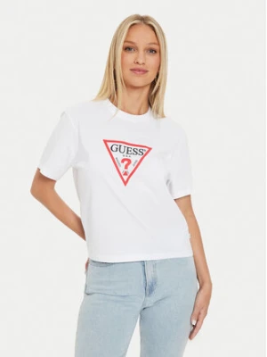 Guess Jeans T-Shirt W4YI73 K8HM0 Biały Boxy Fit