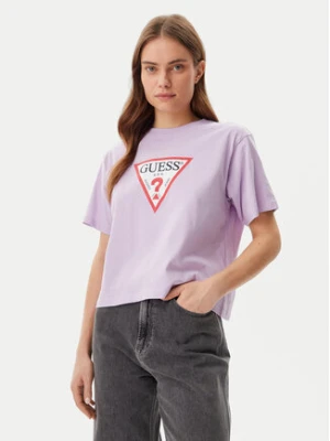 Guess Jeans T-Shirt W4YI73 K8HM0 Fioletowy Boxy Fit