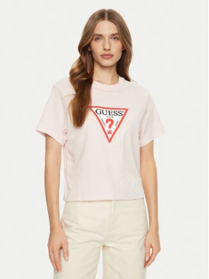Guess Jeans T-Shirt W4YI73 K8HM0 Różowy Regular Fit