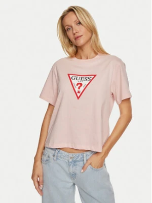 Guess Jeans T-Shirt W4YI73 K8HM0 Różowy Regular Fit