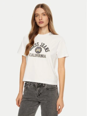 Guess Jeans T-Shirt W5RI43 K8HM0 Biały Regular Fit