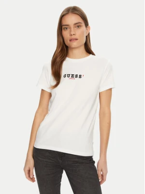 Guess Jeans T-Shirt W5RI54 J1314 Biały Regular Fit