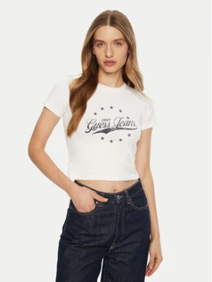 Guess Jeans T-Shirt W5RI59 J1314 Biały Regular Fit
