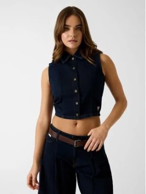 Guess Jeans Top 182186 Niebieski Classic Fit