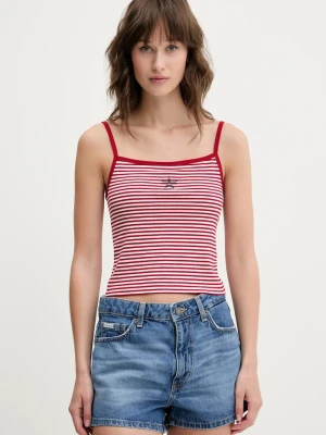 Guess Jeans top bordowy