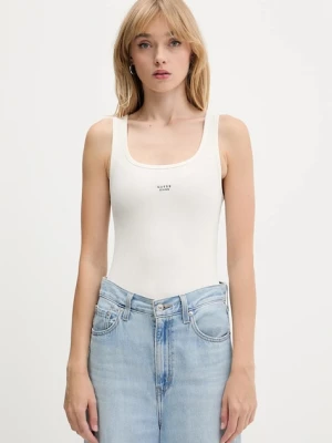 Guess Jeans top kolor beżowy W5BP04 KA0H1