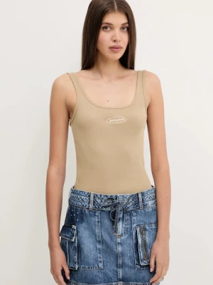 Guess Jeans top kolor beżowy W5YP35 KA0H1