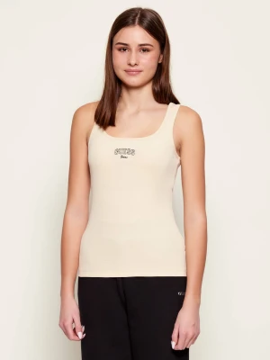 Guess Jeans Top | Slim Fit beżowy