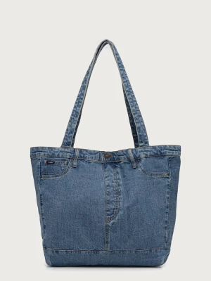 Guess Jeans torba materiałowa męska jeansowa niebieski