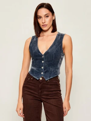 GUESS Jeansowa kamizelka ADELE | Slim Fit
