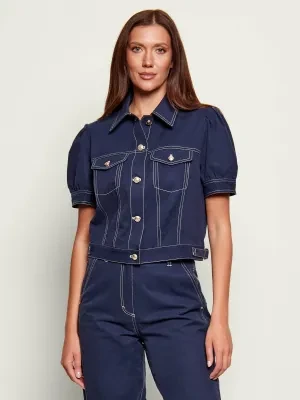 GUESS Jeansowa koszula CORELINE | Cropped Fit